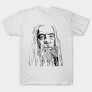 Gandalf Stencil Artwork T-Shirt